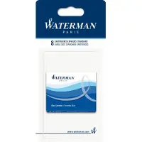 Waterman Fountain Pen Ink Cartridges | Long | Serenity Blue | 8 Count | Blister Pack