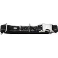 Hunter - Hundhalsband Hunting Alu-Strong Svart M - Halsmått 30-45cm - Koirat - Kaulapannat