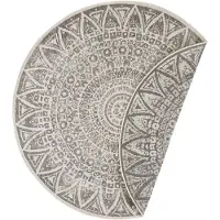 Home Collection Lilja 100 cm kaksipuolinen tasokudottu matto sisä- ja ulkotiloihin, sopii käytettäväksi terassilla tai parvekkeella