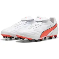 Puma King Liga Fg/ag - Valkoinen/hehkuva Punainen/musta, koko 43