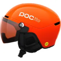 POC Kids' Pocito Obex Visor Fluorescent Orange/Clarity Pocito/Partly Sunny/Light Orange Laskettelukypärät XXS (48-52)