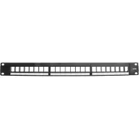 Triax Patch Panel 19" 1U Keystone CAT6 UTP 24 Portar