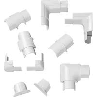 D-Line adapterisetti 30X15MM, valkoinen