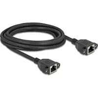 DeLOCK 90786, 3 m, Cat6a, S/FTP (S-STP), RJ-45, RJ-45, Musta
