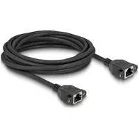DeLOCK 90787, 5 m, Cat6a, S/FTP (S-STP), RJ-45, RJ-45, Musta