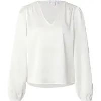 Vila Ellette Smock Satin Top Pitkähihainen Pusero