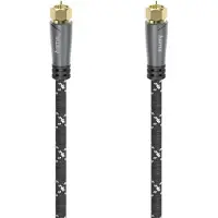 Ginza.se Antenna Cable SAT 120dB F-F Black/Grey 1.5m antennikaapeli