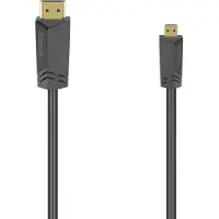 Hama HDMI A-HDMI Micro D kaapeli Ethernet (1,5m)