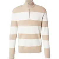 Only & Sons Onsphil Reg 12 Struc Half Zip Knit Noos - Beige - XXL