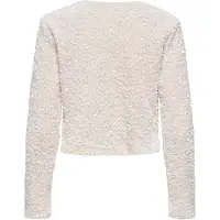 ONLY Onlanika Sequins Ls Bow Top Wvn Cs - White - L