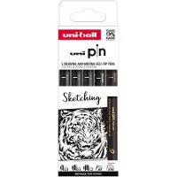 Uniball Uni Pin Sketching 302422080 Tussi 5 Yksiköt