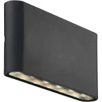 Nordlux LED-ulkoseinävalaisin Nordlux Kinver ylös/alas musta