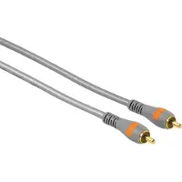 Hama kullattu 1x RCA -audiokaapeli, 3 m, hopea