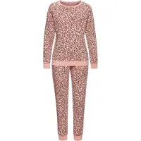 Vivance Pyjama 'Dreams' roosa / musta / valkoinen