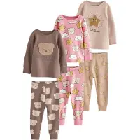 Next Yöpuku beige / suklaa / keltainen / vaalea pinkki