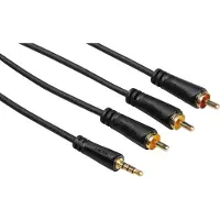 Hama 122161 audiokaapeli, 1,5 m, musta