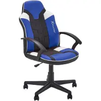 X Rocker pelituoli Saturn lapset musta/harmaa/sininen