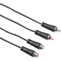Hama 1,5 m 2 x RCA -jatkokaapeli, musta