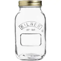 Kilner pyöreä säilöntäpurkki Kirkas kulta, 1 l