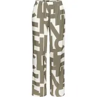 French Connection Pyjamahousut khaki / valkoinen