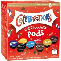Mars | Celebrations kuumat kaakaot - 8 kapselia Dolce Gusto-koneisiin