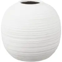 House Nordic Svala - Vase, Ceramic, White, Ø30X28,5 Cm - White - 30X30X28.5CM