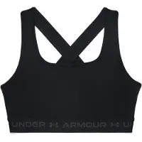 Under Armour Women's UA Crossback Mid Bra Black/Black/Jetgray XS