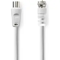 Nedis CSGP41800WT50 F uros-IEC(Coax)Uros 5.00 m Koaksiaalikaapeli