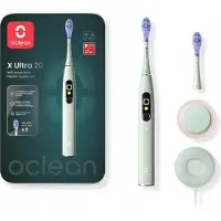Oclean X Ultra 20 sonic-hammasharja + 2 vaihtopäätä Green 1 kpl