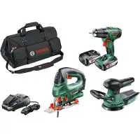 Bosch Verktygsset 18V PSR/P/Orbit med 2x2,5Ah batterier och laddare