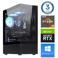 INTOP Tietokone Ryzen 5 9600X 16GB DDR5 500SSD M.2 NVME RTX5070 12GB WIN11