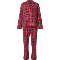 Hunkemoller Pj Ls Flannel Twill Check - Red - XS