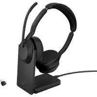 Jabra Evolve2 55 ANC -langaton stereokuulokemikrofoni + pöytästandi, musta