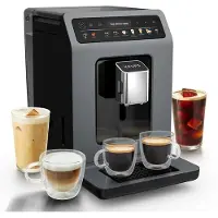 Krups Evidence Hot & Cold EA898GF0 -täysautomaattinen espressokone, musta, harmaa