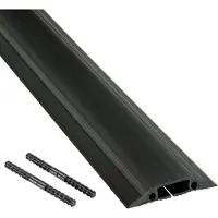 D-Line PVC Pro Musta 1.8 m lattia kaapelikanava