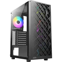 Azza Spectra, Midi Tower, PC, Musta, ATX, ITX, mikro ATX, Kumi, Terästä, Karkaistu lasi, Sininen, Vihreä, Punainen (CSAZ-280B)