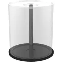 MediaRange Zubehör CD-/DVD-Rohlinge, Tappikotelo, 100 levyt, Musta, Läpinäkyvä, Muovi, 120 mm, RoHS (BOX43)