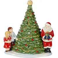 Villeroy & Boch - Christmas Toy's Joulukoriste joulupukki kuusen kanssa 17 cm