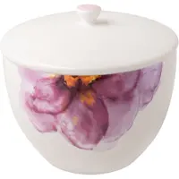 Villeroy & Boch Rose Garden -teepurkki kannella Ø 13,5 cm Valkoinen