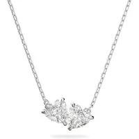 Swarovski Ketju 'Attract Soulmates' hopea / läpinäkyvä