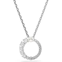 Swarovski Ketju 'Matrix' hopea / helmenvalkoinen