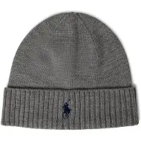 Ralph Lauren 2/30 Merino Wl Rws-Hat - Grey - ONE SIZE