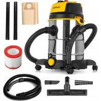 Stanley SXVC30XTDE, Kuiva ja märkä, Musta, Ruostumaton teräs, Keltainen, 36,5 l/s, 19 kPa, 5 m, 73,6 dB