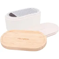 Microplane - Container Grater Raastin säiliöllä Cashmere/Bambu