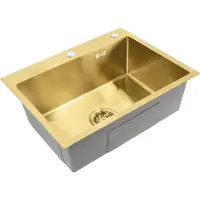 REA Liam BRUSH GOLD musta teräsallas