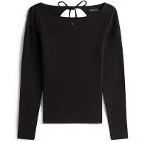 Tommy Hilfiger Tjw Slim S Flag Bling Ls Top - Black - XL