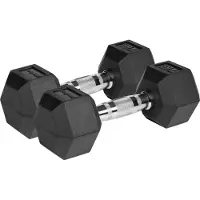 Rebel Kumipintaiset valurautaiset käsipainot HEX 2x7kg, ACTIVE