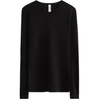Lindex Long Sleeve Top In Merino Wool - Black - L