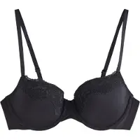 Lindex Bra Akleja Nova Lace Trim - Black - 70 C