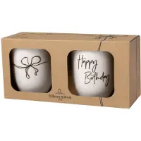 Villeroy & Boch Mukisetti Villeroy &amp; Boch Statement Happy Birthday, 2 x 290 ml
